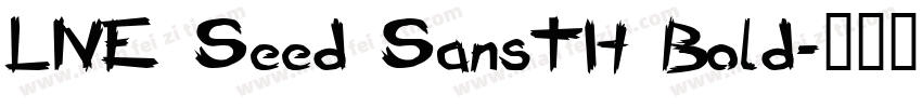 LNE Seed SansTH Bold字体转换